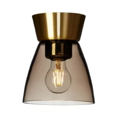 Belid Bizzo Deckenleuchte messing rauchglas E27