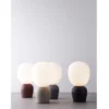 Belid Buddy Tischleuchte rostfarben Glas opal G9