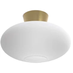 Belid Bullo XL Deckenleuchte messing opal 38cm E27