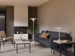Belid Diablo Tischleuchte 300mm weiss rosé silber G9