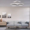 Belid Leuchten Deckenleuchte Soft grau Wolle 44cm