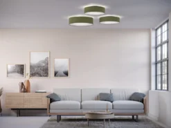 BELID Leuchten 2152741 Deckenleuchte Soft 50cm grün Textil