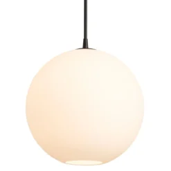 BELID Leuchten No. 128486389 E27 Pendelleuchte Capo 35cm schwarz opal