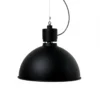 BELID Leuchten No. 100586 E27 Pendelleuchte Magnum schwarz struktur 38 cm