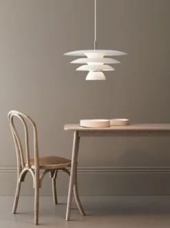 BELID Leuchten No. 104036 E27 Pendelleuchte DaVinci weiß matt 50cm