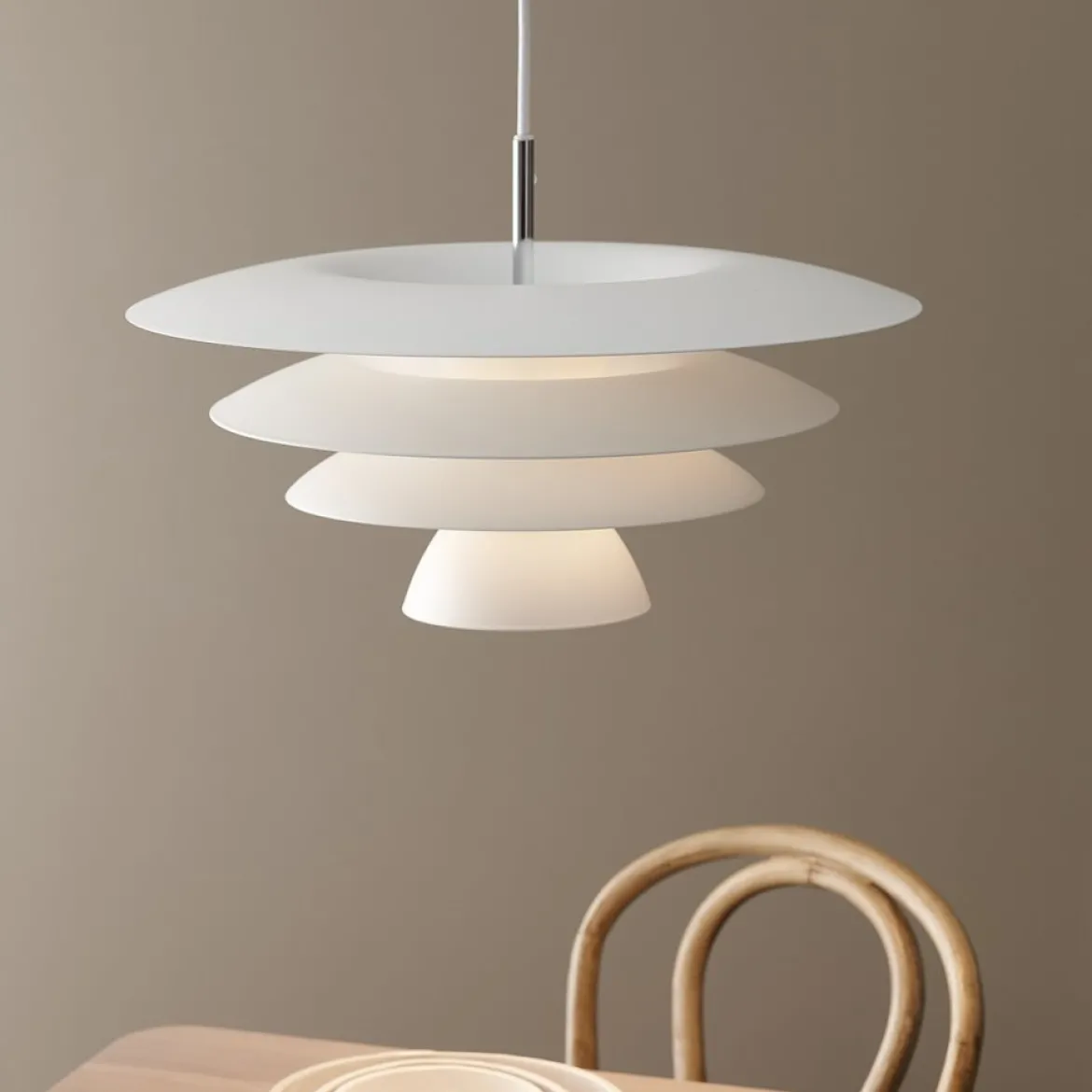 BELID Leuchten No. 104036 E27 Pendelleuchte DaVinci weiß matt 50cm