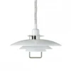 BELID Leuchten No. 121414 E27 Pendelleuchte Primus II weiß chrom 43cm