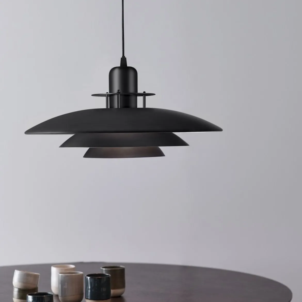 BELID Leuchten No. 121307 E27 Pendelleuchte Primus I schwarz 43cm