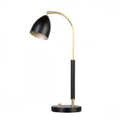 BELID Leuchten No. 407693 LED Tischleuchte Deluxe schwarz messing 50,7 cm
