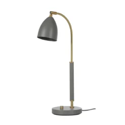 BELID Leuchten No. 407694 LED Tischleuchte Deluxe grau messing 50,7 cm