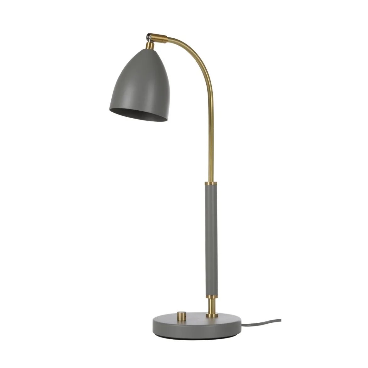 BELID Leuchten No. 407694 LED Tischleuchte Deluxe grau messing 50,7 cm