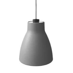 BELID Leuchten No. 1031086215 Pendelleuchte Gong Grau Schwarz 25cm E27
