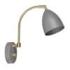 BELID Leuchten No. 507694 Wandleuchte Deluxe LED Grau Messing GU5.3 dimmbar