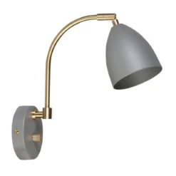 BELID Leuchten No. 507694 Wandleuchte Deluxe LED Grau Messing GU5.3 dimmbar