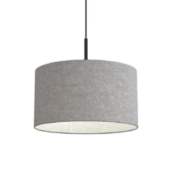 BELID Leuchten 1668742 Pendelleuchte Wolle grau 40cm