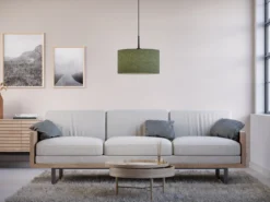 BELID Leuchten 1668741 Pendelleuchte Soft Wolle grün 40cm