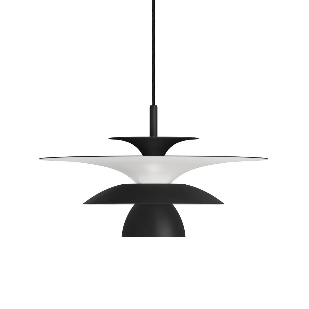 BELID Leuchten 1816007 Pendelleuchte Picasso 38cm G9 Schwarz