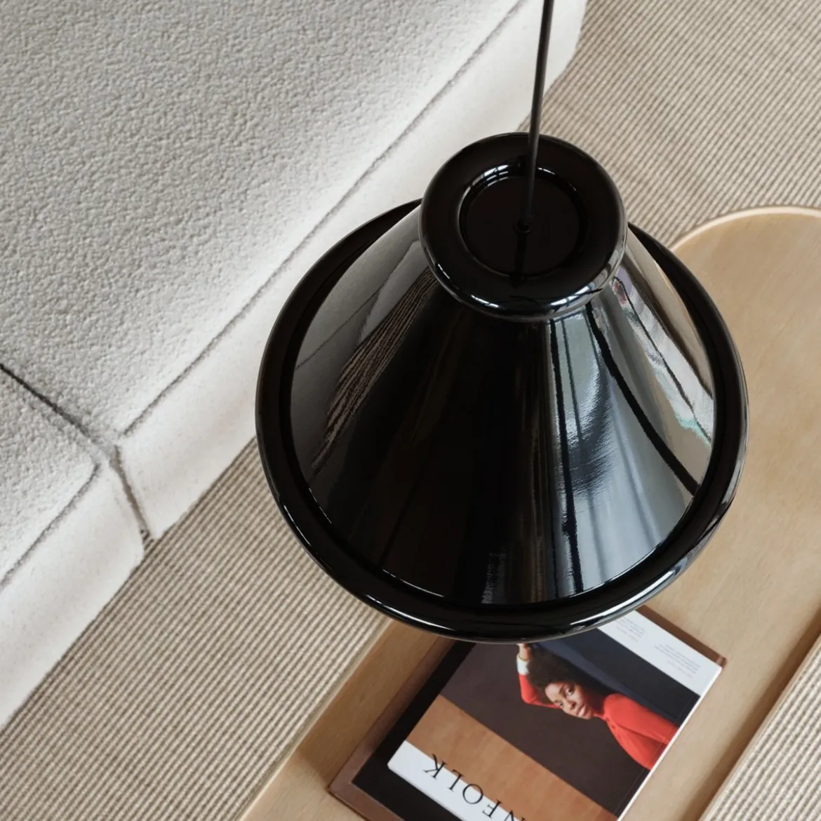 Belid Pendelleuchte Belle 15cm schwarz glänzend 2700K