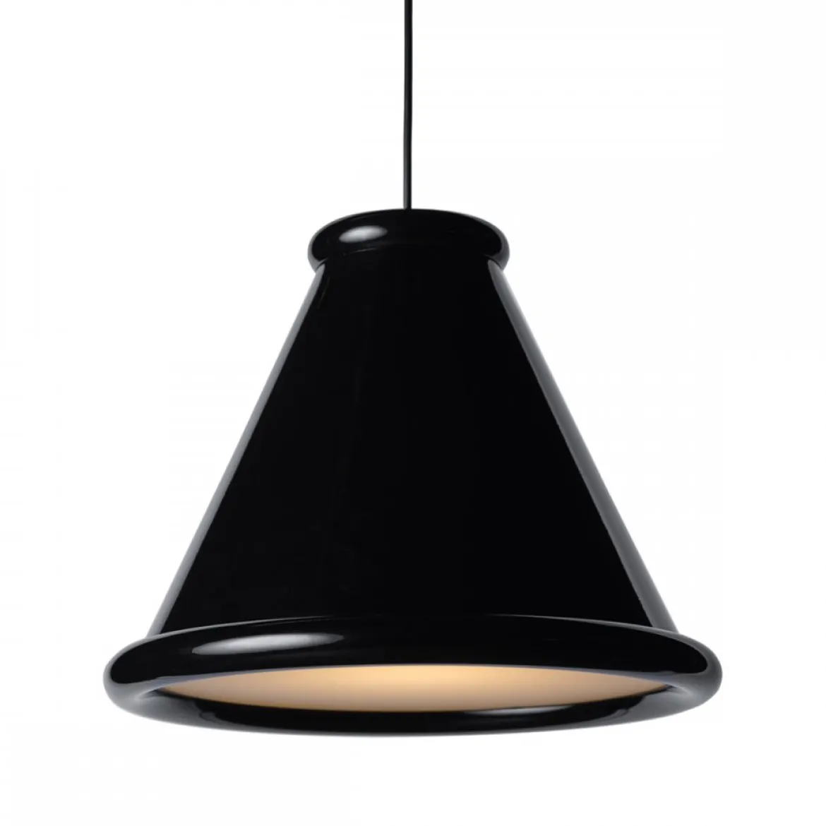 Belid Pendelleuchte Belle 36cm schwarz glänzend 2700K