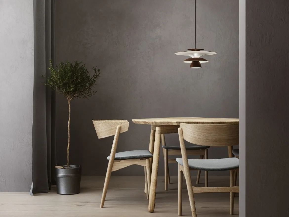 Belid Picasso Pendelleuchte 38cm oxid braun G9