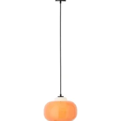Brilliant AG Leuchten 99860-07 Blop Pendelleuchte 30cm Glas orange