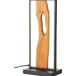 Brilliant AG Leuchten G94541-76 Chaumont Tischleuchte 50cm schwarz holz