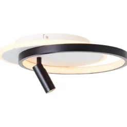 Brilliant AG Leuchten G99752-76 Eunomia LED Deckenleuchte 35x30cm schwarz weiß 3000K