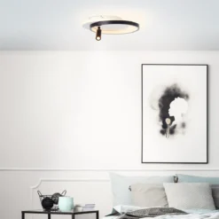 Brilliant AG Leuchten G99752-76 Eunomia LED Deckenleuchte 35x30cm schwarz weiß 3000K
