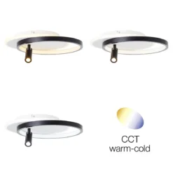 Brilliant AG Leuchten G99752-76 Eunomia LED Deckenleuchte 35x30cm schwarz weiß 3000K