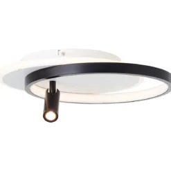 Brilliant AG Leuchten G99752-76 Eunomia LED Deckenleuchte 35x30cm schwarz weiß 3000K