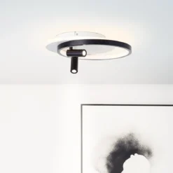 Brilliant AG Leuchten G99753-76 Eunomia LED Deckenleuchte schwarz weiß dimmbar