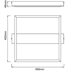 Brilliant AG Leuchten G99746-76 Loneos Deckenleuchte 45x40cm schwarz holz