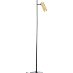 Brilliant AG Leuchten G80054-86 Marty LED Stehleuchte sand schwarz matt gold