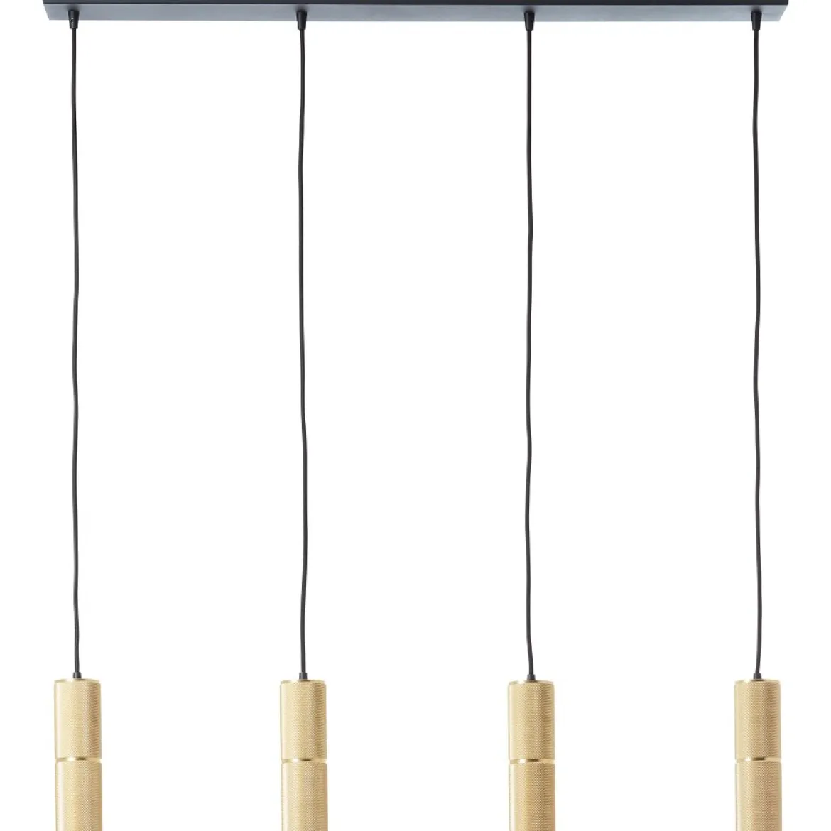 Brilliant AG Leuchten G80052-86 Marty LED Pendelleuchte 4-flammig sand schwarz/matt gold