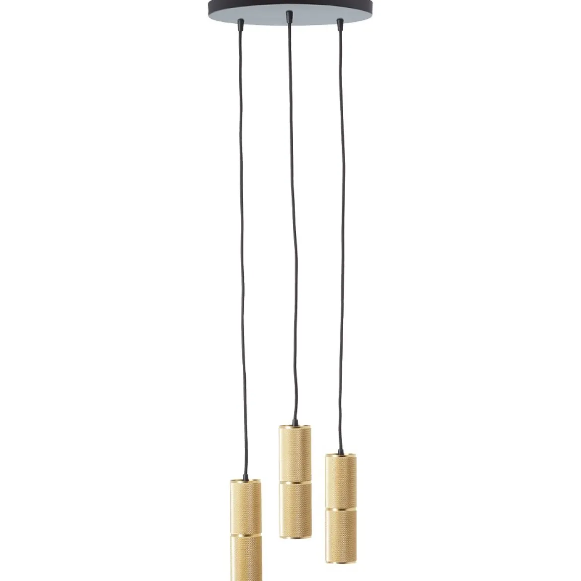 Brilliant AG Leuchten G80051-86 Marty LED Pendelleuchte 3-flammig schwarz matt gold