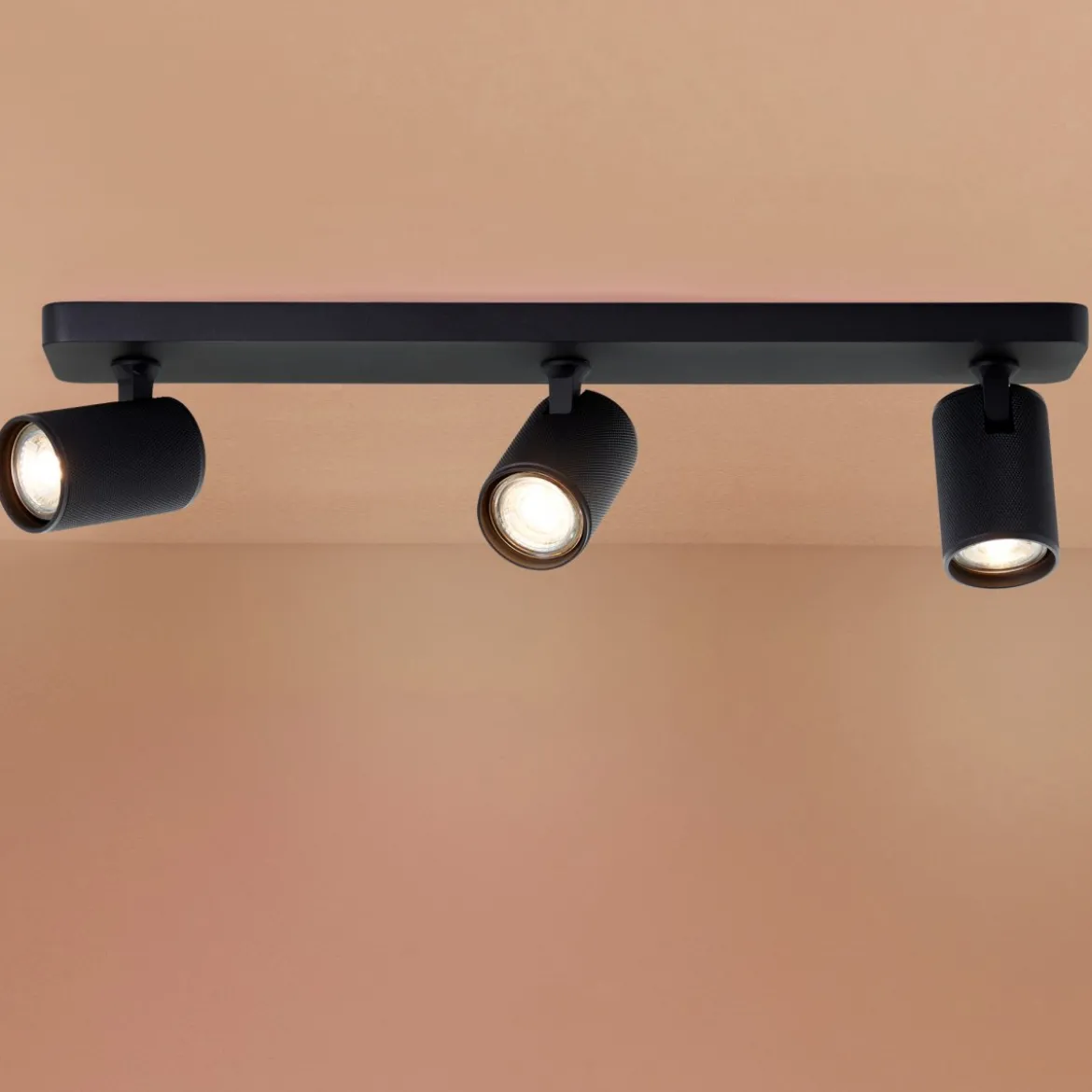 Brilliant AG Leuchten G99203-76 Marty LED Balkenstrahler 3-flammig sand schwarz