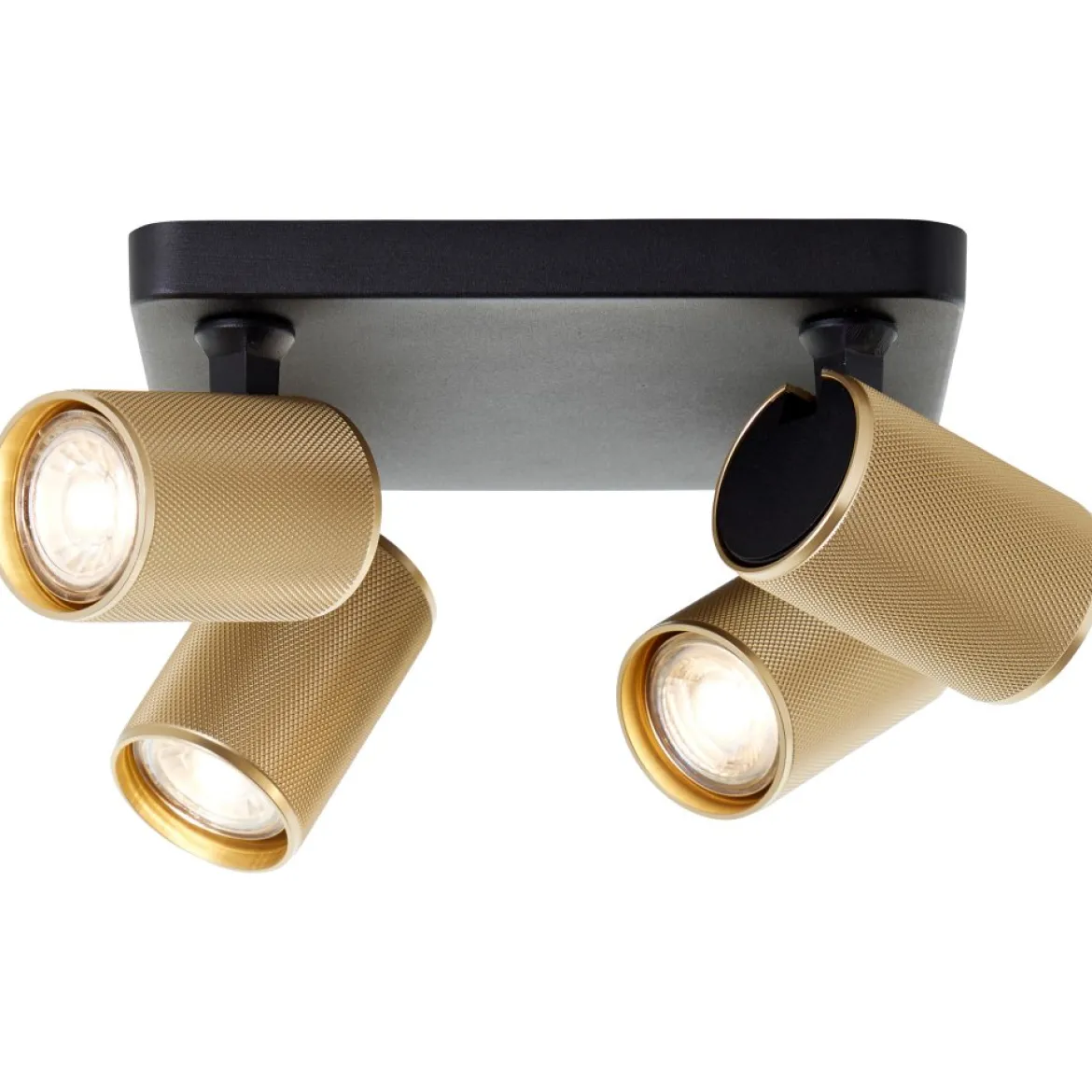 Brilliant AG Leuchten G99204-86 Marty LED Spotplatte 4-flammig sand schwarz gold