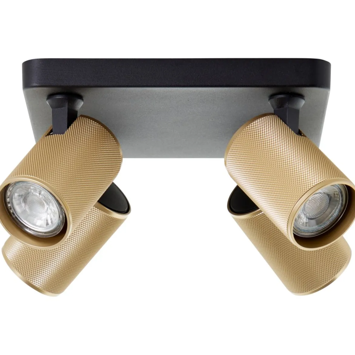Brilliant AG Leuchten G99204-86 Marty LED Spotplatte 4-flammig sand schwarz gold