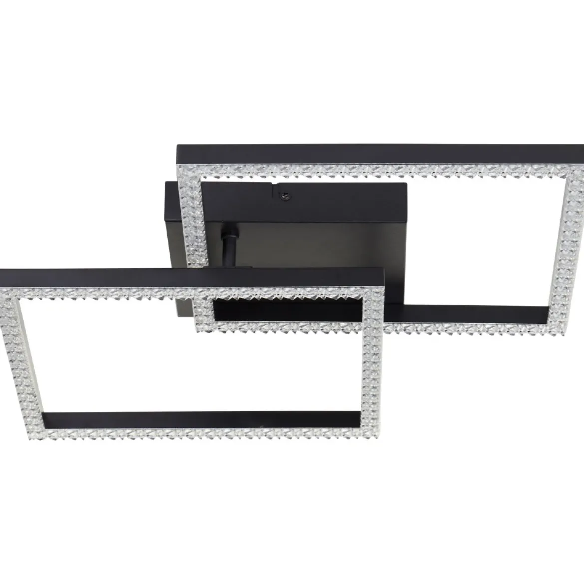 Brilliant AG Leuchten G80775-06 Ranni LED Deckenleuchte schwarz eckig 41cm