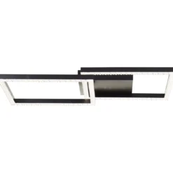 Brilliant AG Leuchten G80775-06 Ranni LED Deckenleuchte schwarz eckig 41cm