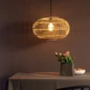 Brilliant AG Leuchten 99883-06 Pendelleuchte Woodball 1-flammig schwarz rattan