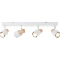 Brilliant AG Leuchten 10147-75 Pini Spotbalken 4-flammig weiß holz