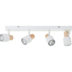 Brilliant AG Leuchten 10147-75 Pini Spotbalken 4-flammig weiß holz