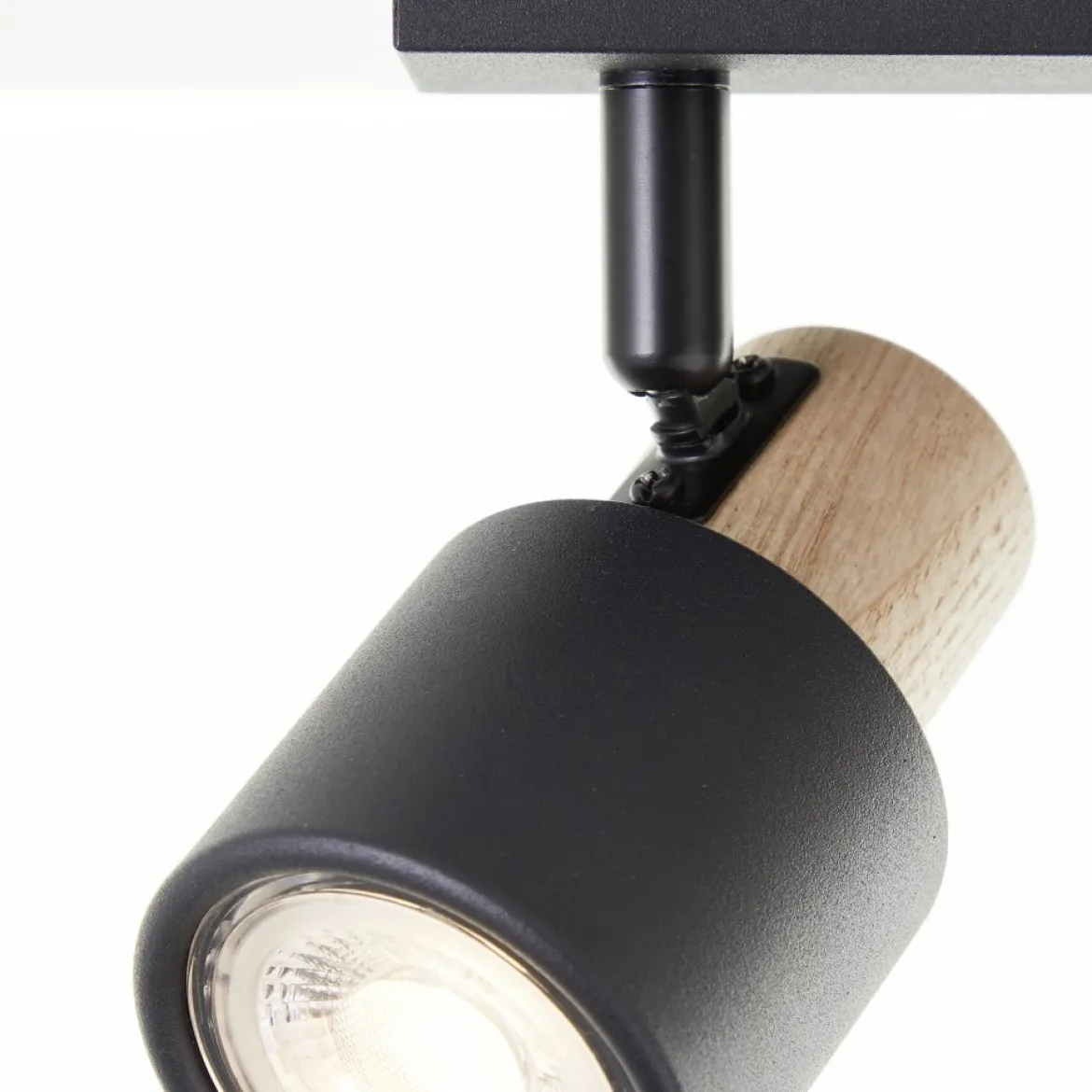Brilliant AG Leuchten 10147-76 Pini Spotbalken 4-flammig schwarz holz