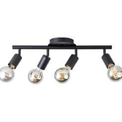 Brilliant AG Leuchten 99683-06 Tiffany Deckenspot 4-flammig schwarz