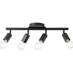 Brilliant AG Leuchten 99683-06 Tiffany Deckenspot 4-flammig schwarz