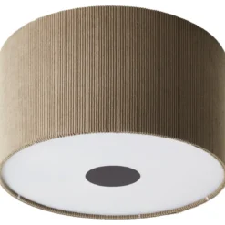 Brilliant AG Leuchten 60098-22 Tony Deckenleuchte grau retro Cordstoff 45cm
