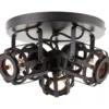 Brilliant AG Leuchten 99403-76 Woodrow Spotrondell 3-flammig holz dunkel