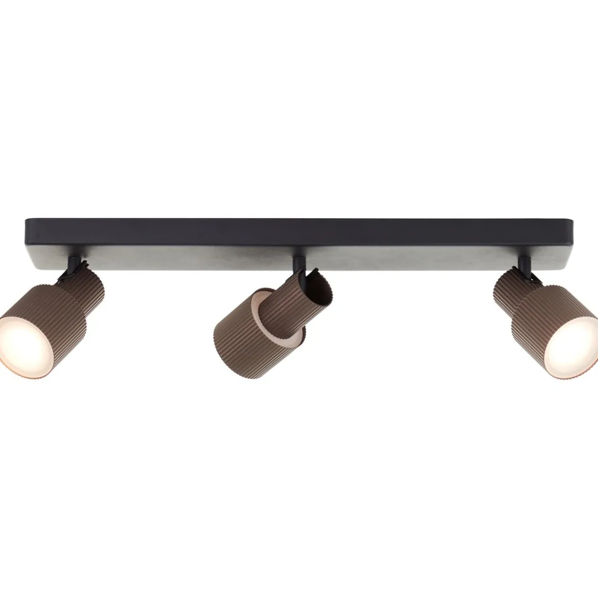 Brilliant Leuchten G01416-76 Cadiz LED Spotbalken 3-flammig schwarz bronze