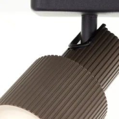 Brilliant Leuchten G01413-76 Cadiz LED Spotbalken 2-flammig schwarz bronze gebürstet